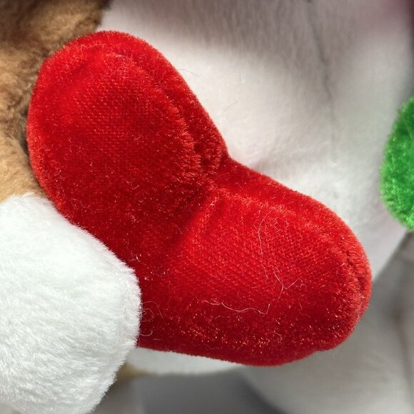 Nanco Sad Sam Dog Plush Blue Angel Wings Flowers Valentine Heart Sad Eyes 10 In - Picture 7 of 12